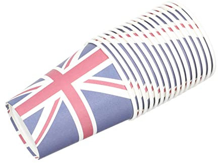 Healeved 16pièces Papier Union Jack Pour Fêtes Britanniques Idéales Pour Réceptions Et Événements Festifs Design Décoratif Et Pratique