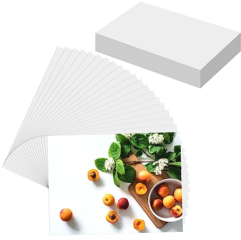 50 Blatt Fotopapier, 8,9 x 12,7 cm, Premium-Fotopapier für Druckerbild, hochglänzendes Sofort-Trockenpapier für Drucker, geeignet für Flyer, Kalender und Broschüren