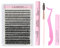 Lash Extension Set 300 Pcs Wimpern Extensions Set Bond and Seal Lash Glue Wimpernbürste Klebereste Entferner Wimpern Pinzette Cluster Lashes DIY Lashes Extension Kit (Set 20D/40D/50D-0.07D-8-16)