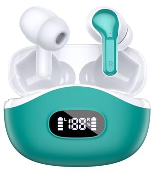 AOTONOK Bluetooth Kopfhörer, Kabellos Bluetooth 5.3 mit 4 Mic, 40Std Spielzeit Touch Control In Ear, IP7 wasserdichte Ohrhörer