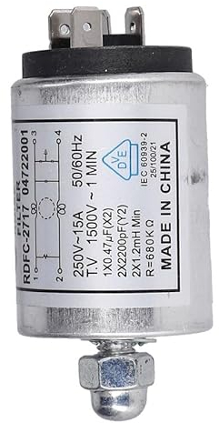 LUTH Premium Profi Parts Entstörfilter kompatibel mit Samsung DC29-00005B 1x0,47µF(X2)2x2200pF(Y2 für Waschmaschine