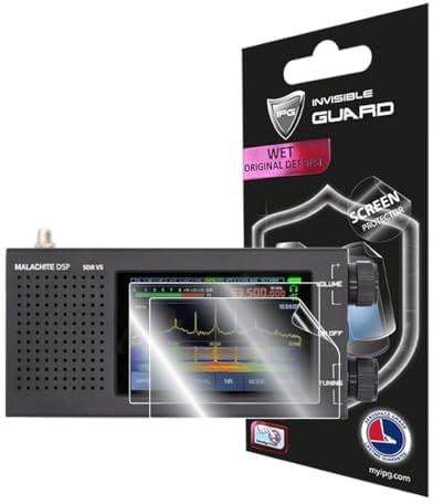IPG Displayschutzfolie für Malachite Radio DSP SDR V5 (2 Stück) Hydrogel unsichtbare Displayschutzfolie - HD-Qualität/selbstheilend/blasenfrei für ActiveBuds für SDR V5