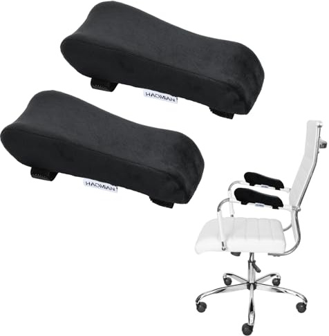 Nivofu Almohadilla para Reposabrazos, Cojín Ergonómico para Silla de Oficina, Escritorio, Juegos y Ruedas - 2 Piezas