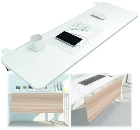 IkErna 90° Foldable Keyboard Tray - Ergonomic Desk Extender Tray, Fully Supports The Arms/Wood-2/75 * 25Cm