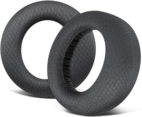 SOULWIT Cuscinetti Auricolari Ricambio per Sony Playstation 5 Pulse PS5 3D Wireless Cuffie, Cuscini Auricolari con Schiuma di Isolamento Acustico-MF Nero