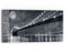 DEQORI Glasbild Echtglas | Motiv Mond über Manhattan | horizontal einteilig 60x30 cm | schöne Dekoration | Wandbild für Wohnzimmer, Schlafzimmer, Flur & Küche | moderne Wanddeko