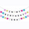 In My Birthday Era Banner, Colorful Glitter Friendship Bracelet Birthday Banner for Singer Girls Women Party Decorations