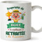 Mugffins Tasses Personnalisables pour RETRAITÉE femme - En Français - Cadeau Personalisé- Propriété de - 11 oz / 330 ml