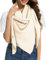 Bbonlinedress Schal Damen Baumwolltuch Halstuch elegant Dreieckstuch Multifunktionstuch Shawl Musselintuch 200 * 140 * 140cm Beige