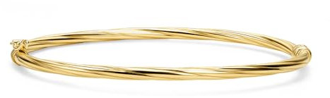 MIORE Schmuck Handgefertigt in Italien, Armband Damen Silber 925, Armreif Silber, Silber Armband Vergoldet 18K Gold, Silberschmuck, Armschmuck