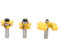 OGEE RAIL STIRE ROUTER BIT SET -Präzisionsschneidung für Partikelplatten 3PCs für Holzbearbeitungsprojekte