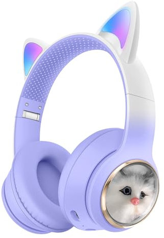 JINLAKZ-1019 Casque sans fil Bluetooth 5.4 avec microphone Violet