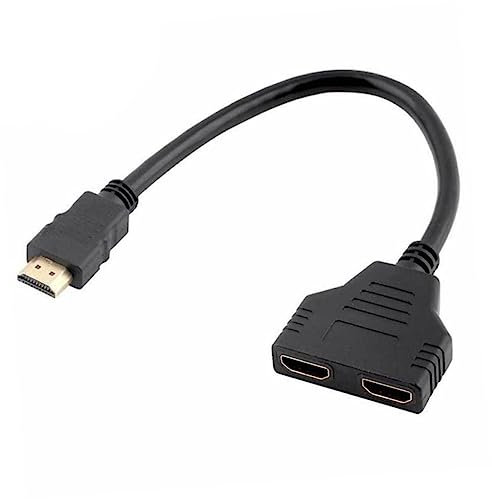 HOMSFOU Adattatore Video Splitter Maschio Doppia per Monitor Dual per Tv Computer e Console Facile Usare Ogni