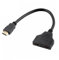 HOMSFOU Adattatore Video Splitter Maschio Doppia per Monitor Dual per Tv Computer e Console Facile Usare Ogni