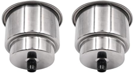 FONGKNOX Set of 2 Stainless Steel Cup Drink Holder Boat Marine RV Camper Caravan