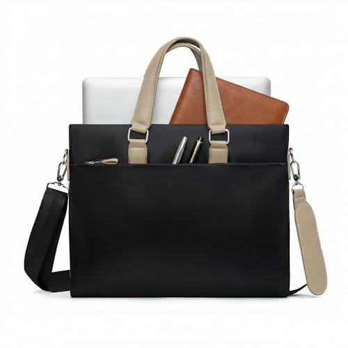 Générique Sacoche Ordinateur Portable 14 Homme ou Femme | Sac à Main Femme et Sacoche Homme Bandoulière | Sac de Travail et Sac de Cours | Léger Tissu Oxford Résistant à l'Eau