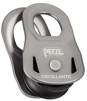 PETZL, Oszillante Notfall-Riemenscheibe, ultraleicht, Grau