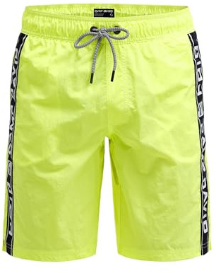 Camp David Herren Lange Badeshorts mit Logo-Tapes