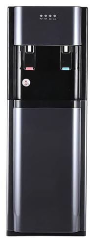 Freestanding Mains Fed Unit Loading Floor Standing Water Dispenser,Cooler Water Dispenser,Bottom Loading Hot and Cold Water For Home Office Commercial Business,Grey,CHot cold