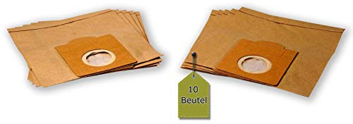 10 Staubsaugerbeutel kompatibel mit FAKIR IC 114, 10 Staubbeutel + 2 Mikro-Filter + 2 Motor-Filter ähnlich Original Staubsaugerbeutel FAKIR 2118 805