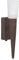Trio Leuchten Wandleuchte Facella, Metall, rostfarbig braun, Glas alabasterfarbig weiß, 216070107
