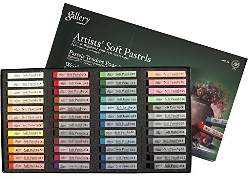 Gallery Ensemble de 48 pastels souples de 1 cm d’épaisseur et 6,5 cm de longueur Assortiment de couleurs