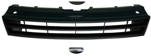 AutoStyle Grill ohne Markenemblem passgenau | kompatibel mit Volkswagen Polo 6R 2009-2014 - Schwarz