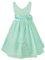 IEFIEL Bébé Fille Enfant Fleur Robe Cérémonie Princesse Carnaval Fête Eté Mousseline de Soie V Cou Broche sans Manches 2-14 Ans Turquoise 8 Ans