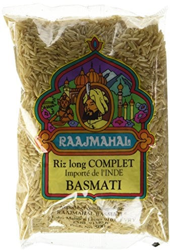 RAAJMAHAL Riz Basmati Complet Sachet 500 g - Lot de 5