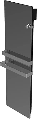 Cayenne 3516215053078 Seche serviette en Verre Lcd, Miroir, 1100W