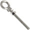 OPIOL QUALITY® Augbolzen mit metrischem Gewinde M10x100 mm aus Edelstahl A4 V4A (2 Stück) Ringschraube Ringbolzen Ösenschraube Augenbolzen Mutter und Unterlegscheibe