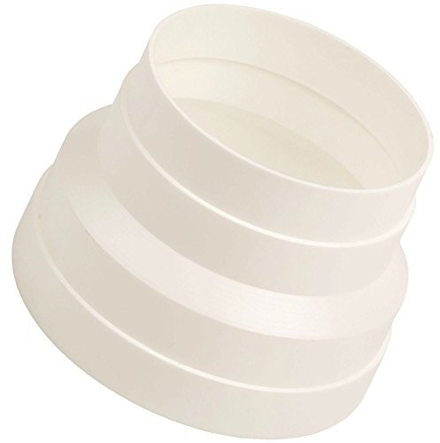 TronicXL Trocknerzubehör Reduzierstück 125-100 mm Adapter für Abluftschlauch Trockner Klimaanlage etc