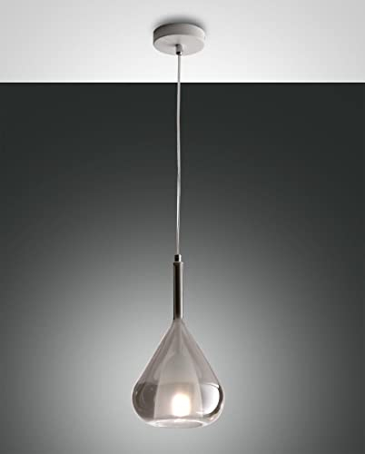 Pendelleuchte LILA, E27, 1x 40W, IP20, grau transparent