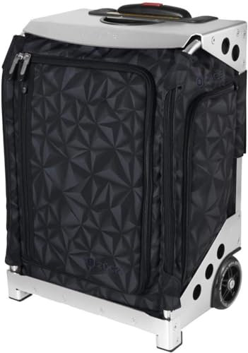 ZUCA Navigator Trolley mit integriertem Sitz (Farbe wählen), FAA Airline, Strata Black, Silver Frame