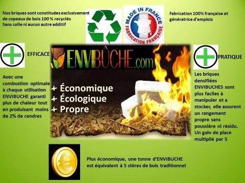 buche de bois densifiée compressée