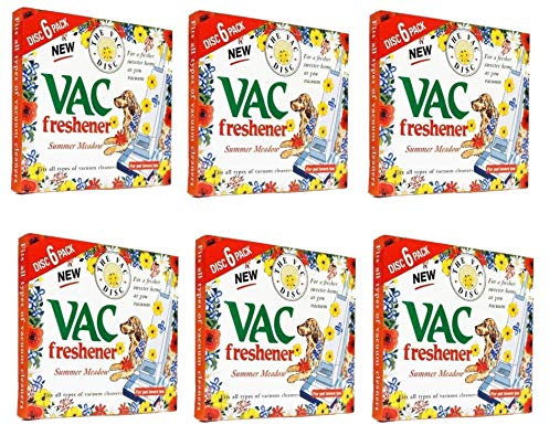 FIND A SPARE 36 Pack Vac Fresheners Summer Meadow Extra Strenght For Pet Lovers Pack of 6 Boxes With 6 Disc Each