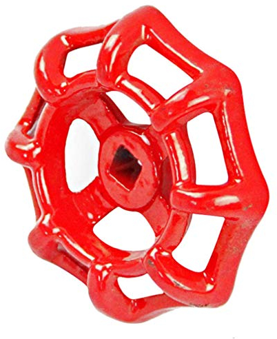 Cabilock 50G Ventil Handrad Rot Metall Ventilrad Vierkant Oberteil Ventiloberteil Absperrventil Griff für Schrägsitzventile Verteiler Standrohr Haushalt Hardware 6x6MM