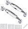 IGNPION 2pcs Crystal Drawer Handles Drawer Wardrobe Kitchen Door Knob Cabinet Pull Door Handle Cupboard Hardware for Home Decorating(Large)