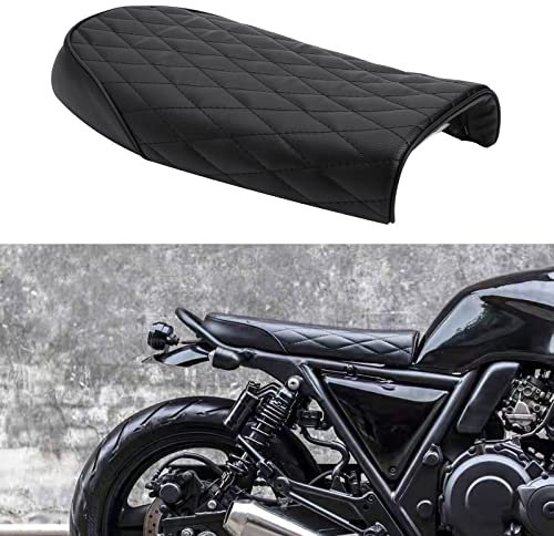 DREAMIZER Cafe Racer Sitzbänke Sattel Vintage Motorrad Sitz für CG125 CB100 CB125 CB200 CB350 CB360 CB400 CB450 CB500 CB550 CB650 CB750 CL100 CL200 CL350 XJ550 XJ650 SR125 SR250 SR400 SR500 KZ400