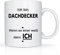 Print-Klex Berufstasse mit Dachdecker Motiv Bedruckt Dachdecker Tasse für Beruf Geschenk Kaffeebecher Geschenktasse Teetasse Arbeitstasse Arbeitsbecher mit Druck 330ml Beruf Tasse