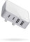 Nekmit 52W 4 Port USB C Charger, Dual 20W USB C PD 3.0 Fast Wall Charger Block for iPhone 14/14 Pro/14 Pro Max, Galaxy, Pixel, iPad, AirPods and More