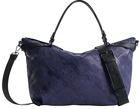 Desigual Accessoires Logorama Libia Hand Bag Blue