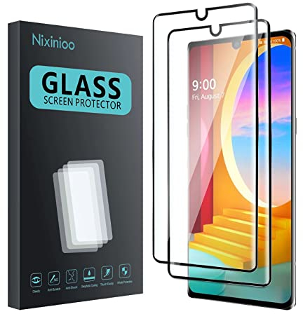 Nixinioo [2 Stück] Schutzfolie Für LG Velvet 5G, 9H Härte Schutzglas Panzerglasfolie [Fingerabdruck-ID unterstützen] [Kratzfest] HD Clear Displayschutzfolie Für LG Velvet 5G