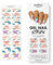 MOYOU LONDON Semi Cured Gel Nail Strips - 20 Pcs. Spring Nail Wraps for Salon-Quality Manicure - Works with Any UV Lamp - Easy to Apply, Trim, & Remove Gel Stickers