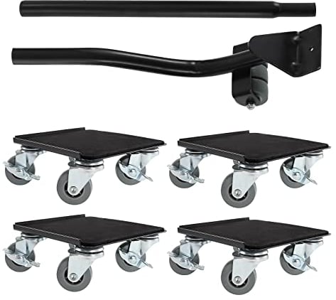 Dyna-Living Furniture Moving Wheels Furniture Lift Mover Tool Set Heavy Furniture Moving Rollers with Brake Furniture Dolly Furniture Sliders Furniture Lifter, 4 Pack(2866LB)