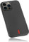 mumbi Hülle kompatibel mit iPhone 14 Pro Max Case Schutzhülle Handyhülle Tasche, schwarz mit rotem Streifen
