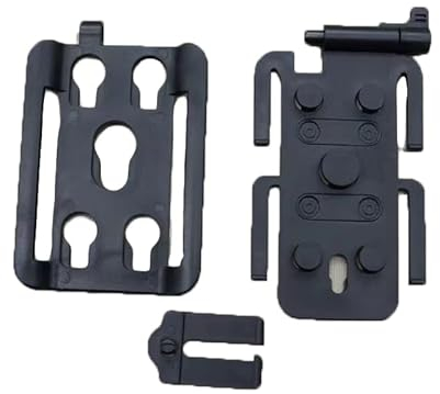Tenoburian Molle-Adapter, modularer Molle-Befestigungsclip für Taktische Gürtel, Westen, Rucksäcke, Holster, Magazintaschen (Schwarz, Nylon)