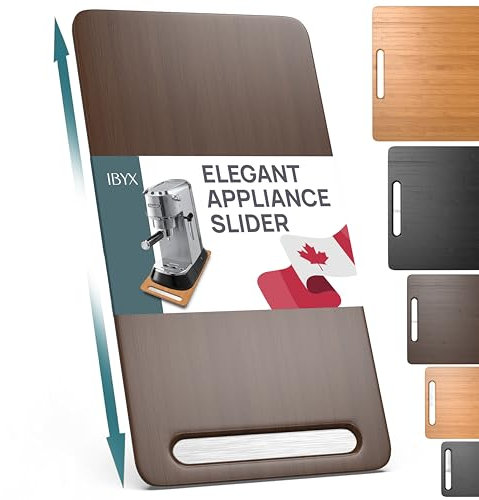 Ibyx Kitchen Appliance Slider for Counter and Food Processors – (7.5” X 14.5”) Brown