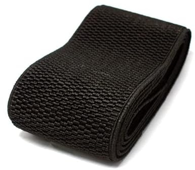 6 cm breites, strapazierfähiges Hosenrockband Farbe Gummiband/Twill Gummiband Latex Gummiband Gummiband-schwarz, 60 mm, 1 m