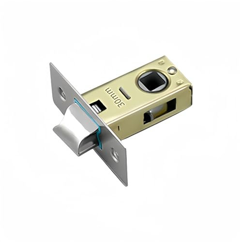 Boxonly 2PCS 30mm Flat Tubular Mortice Latch Stainless Steel Door Latch Sprung Lever Door Handles